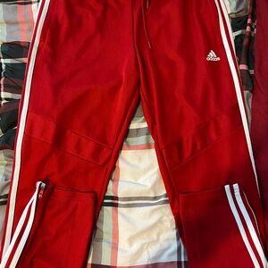 Adidas Womens Red Track Pants